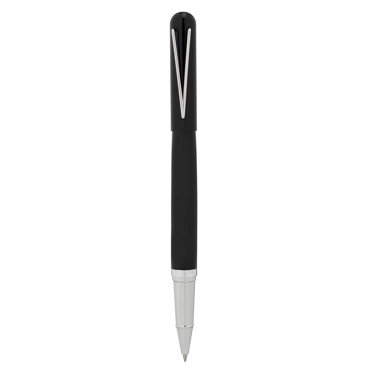 PENNA ROLLER NERO FINITURE METALLO